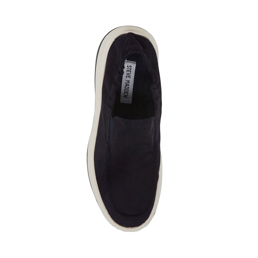 Navy Steve Madden Sonny Men's Loafers | PH 9351KHB